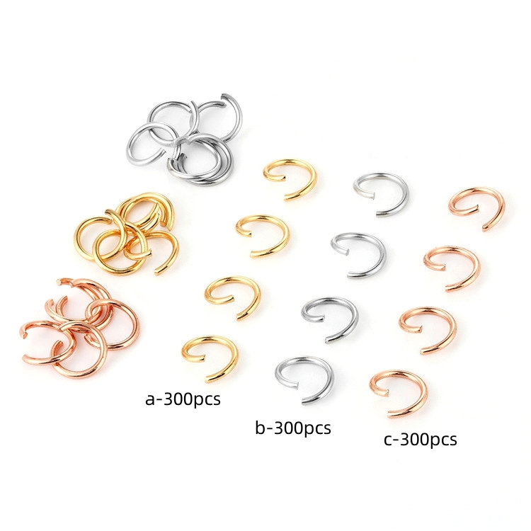 300pcs Metal Connecting Ring Opening Ring Accessories Suitable for ...