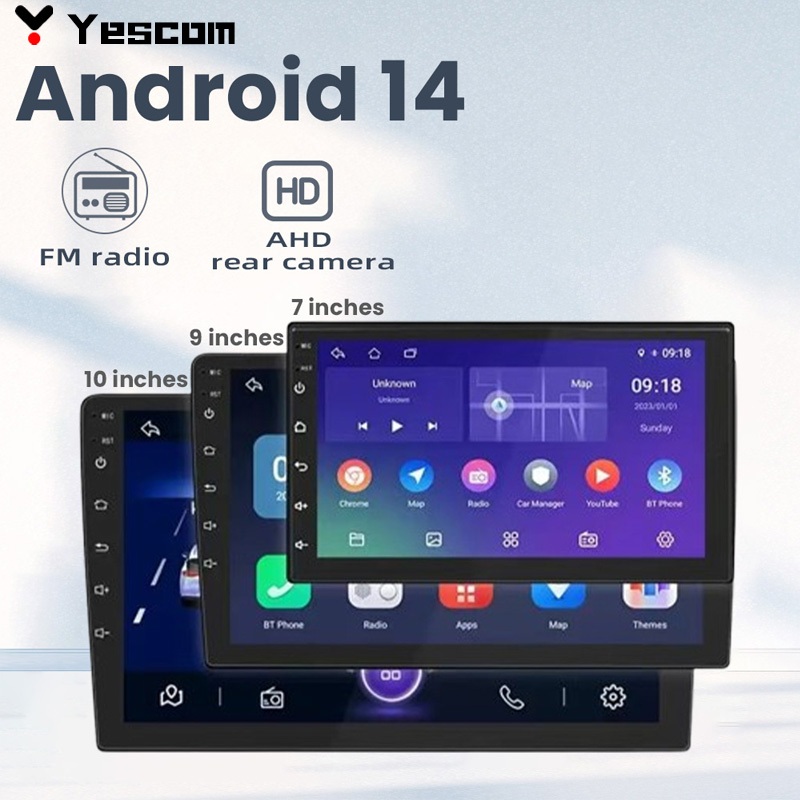 Double Fan Android Player 6GB+64GB android car player 7/9/10 inch Car ...