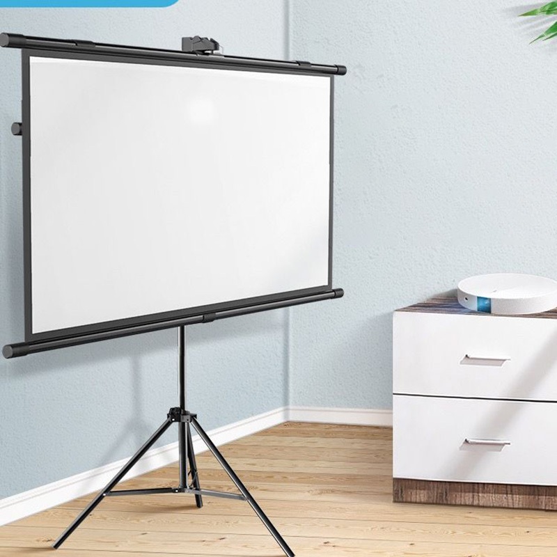 Home projection screen tripod floor standing anti-light bedroom ...