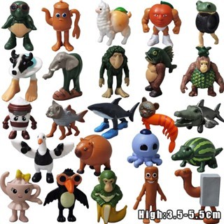 Genérico Brainrot – 24 Figuras De Animales Tung Tung Tung Sahur Mini Tralalelo, Decoración Para Tartas Y Escritorio (Tipo 2)