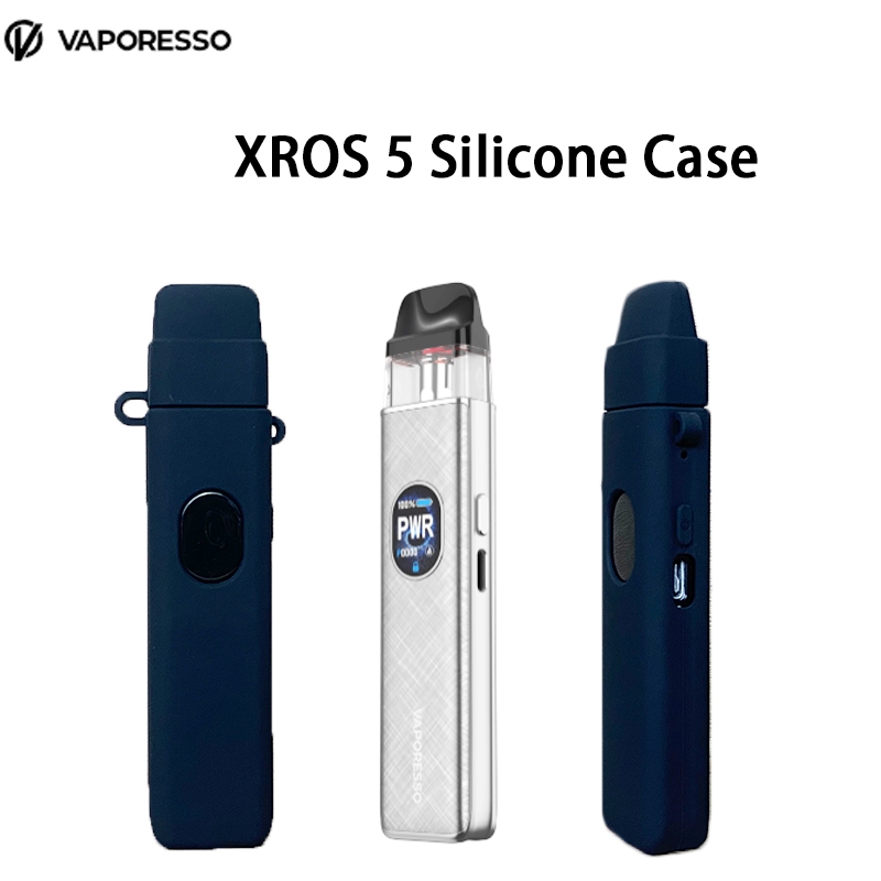 VAPORESSO XROS 5 Silicone Texture Skin Case With Lace Lanyard Protective  Rubber Soft Cover