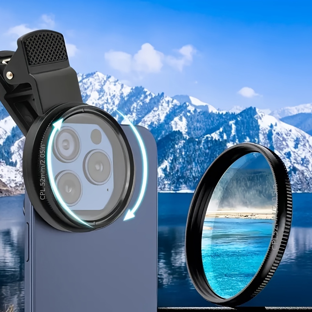 52mm Clip-on CPL Phone Camera Lens Filter, CPL Timor-Leste - View #7