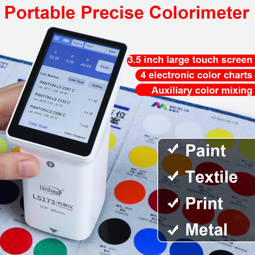 Linshang LS173 Digital Colorimeter Portable Colormeter D/8 ...