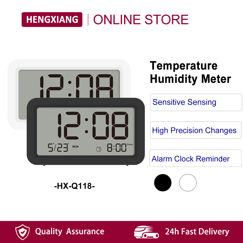 HENGXIANG Mini LCD Electronic Alarm Clock (HX-Q118) For Indoor Home ...