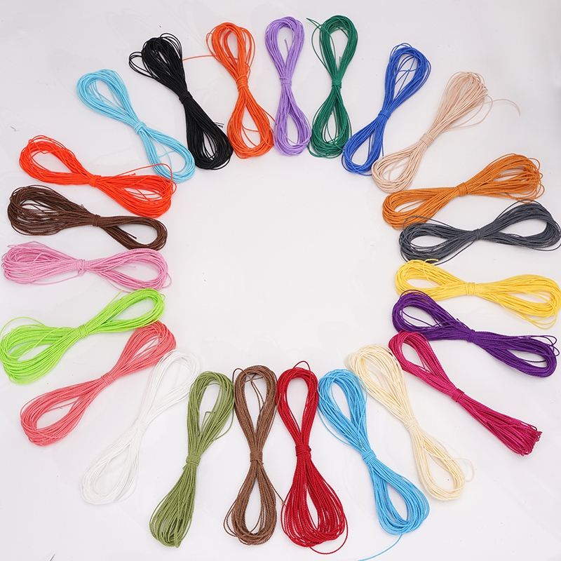 10meters 1mm Wax Rope Wax Thread 3 Strands Braided Polyester Thread DIY ...