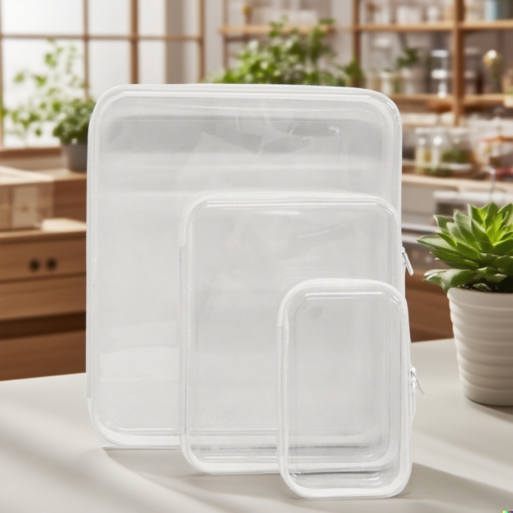 Transparent storage bag set PET waterproof storage box stackable for ...