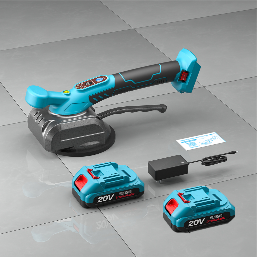 Tile Vibrator machine 2 Batteries Tile reform suction machine tiles ...