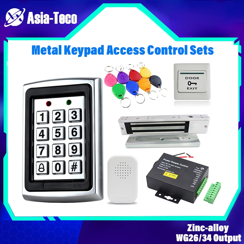 Metal RFID Door Access Control System Sets Card Reader Keyboard Access ...