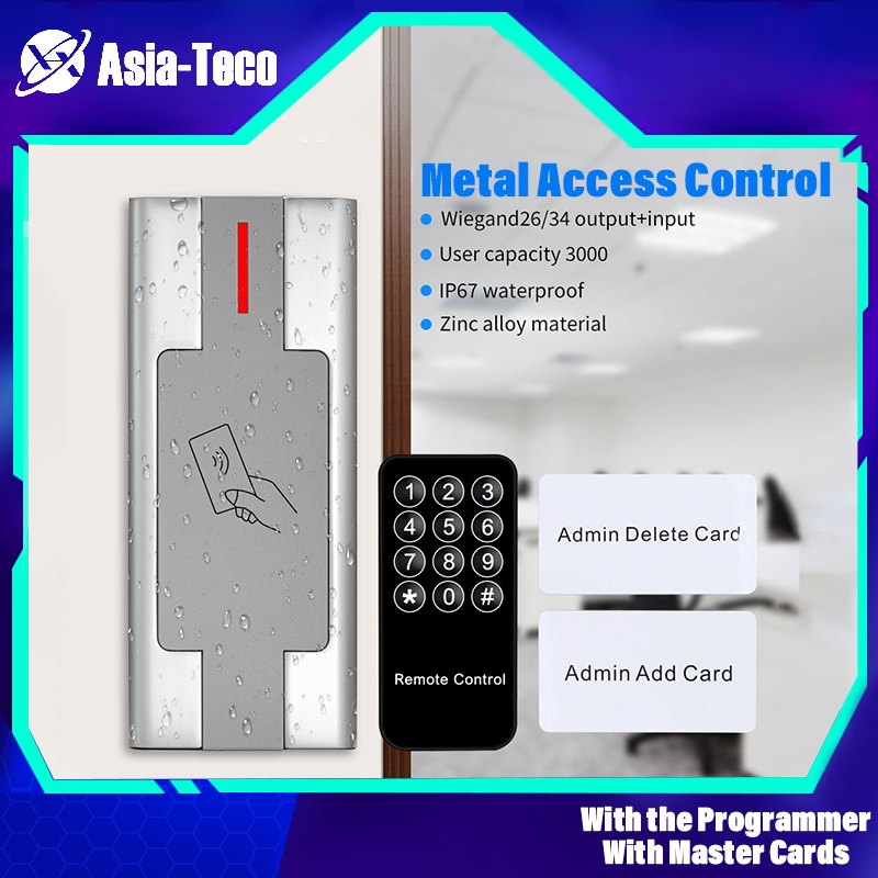 Waterproof Access Control Keypad Metal RFID System WG26 Card Reader All ...
