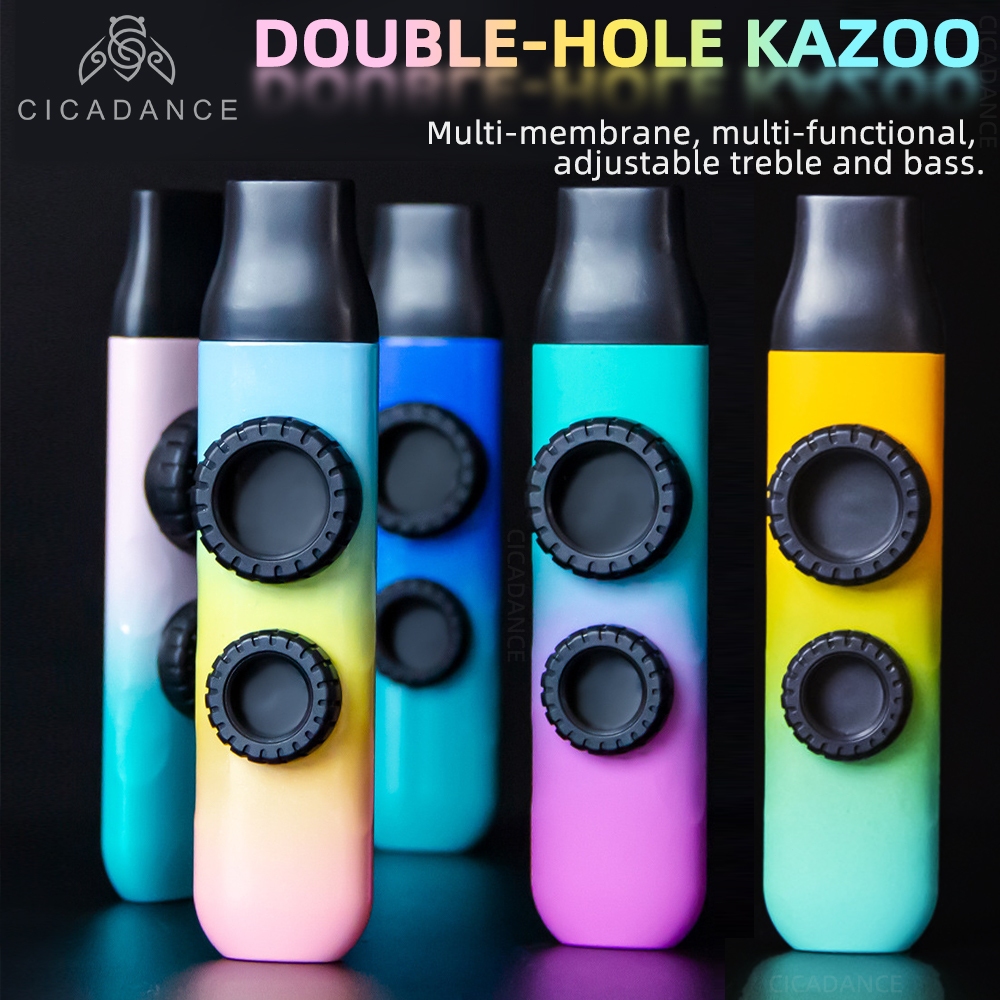 Ramadan GiftDouble Hole Kazoo Easy Use ABS Kazoo Harmonica Accompaniment  Musical Instrument  | Shopee Malaysia