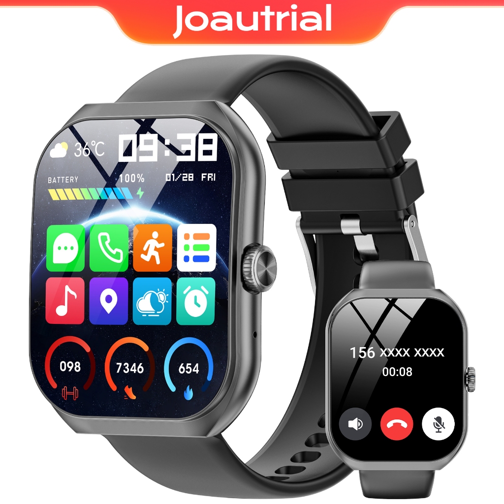 Joautrial J126 Smart Watch AMOLED HD Curved Screen Waterproof Original ...