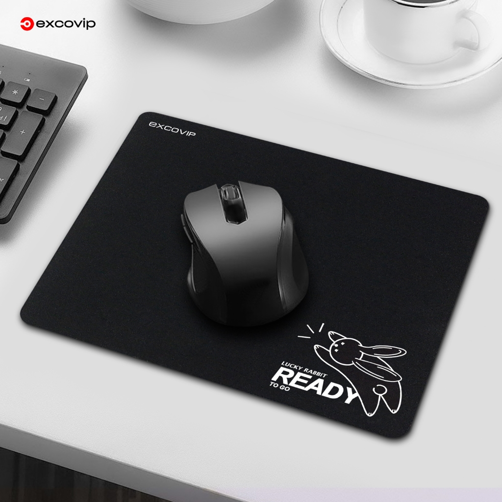 Small Size Mouse Pad Black Cartoon Simple Soft Comfortable Desktop ...