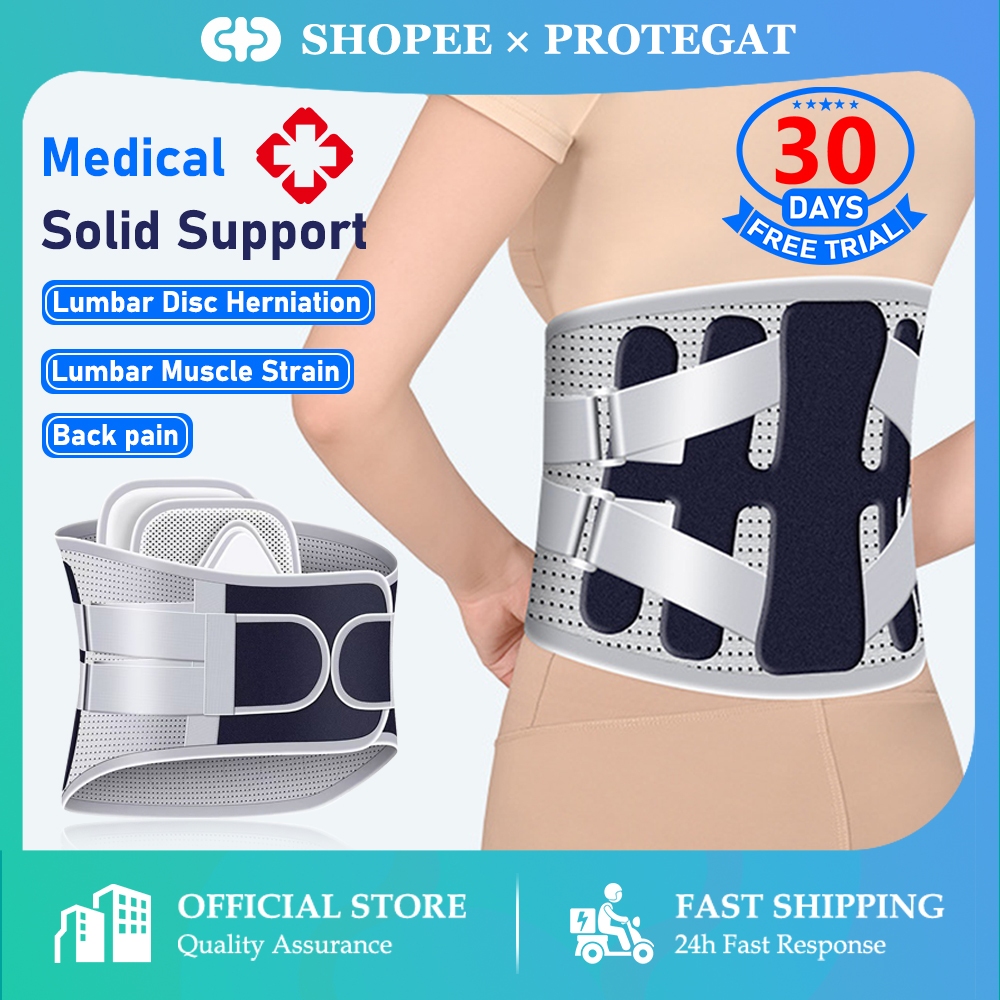 【Protegat】Medical Lumbar Support Belt Thermal Pressure Belt For Pain Relief  Herniated Disc Sciatica Scoliosis