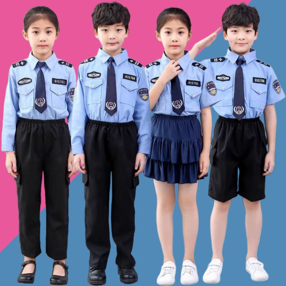 Children's police uniforms, traffic police uniform sets, police officer — free download