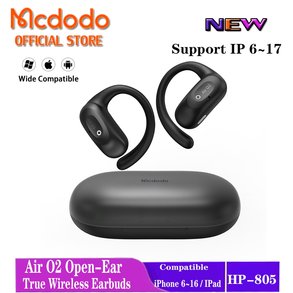 Mcdodo HP-805 Air O2 Open-Ear True Wireless Earbuds with a Compact and ...