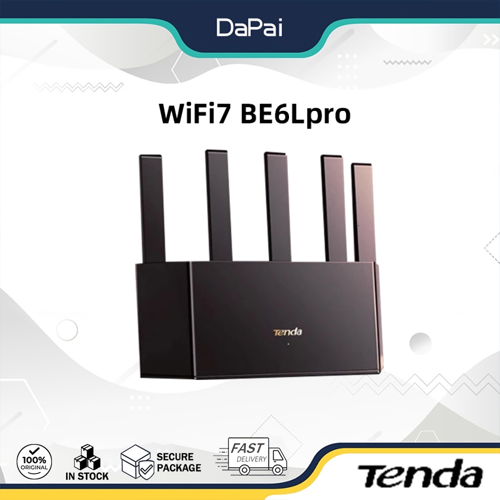 Tenda WiFi7 BE6Lpro Router Full Gigabit 2.5G Port Large House 5G Dual ...