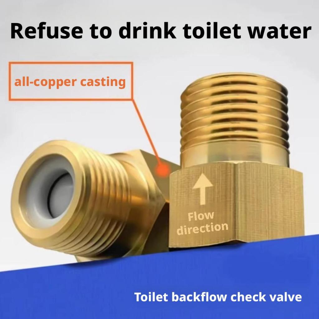 One-way check valve G1/2'' (20mm) check valve - flow from inside to ...