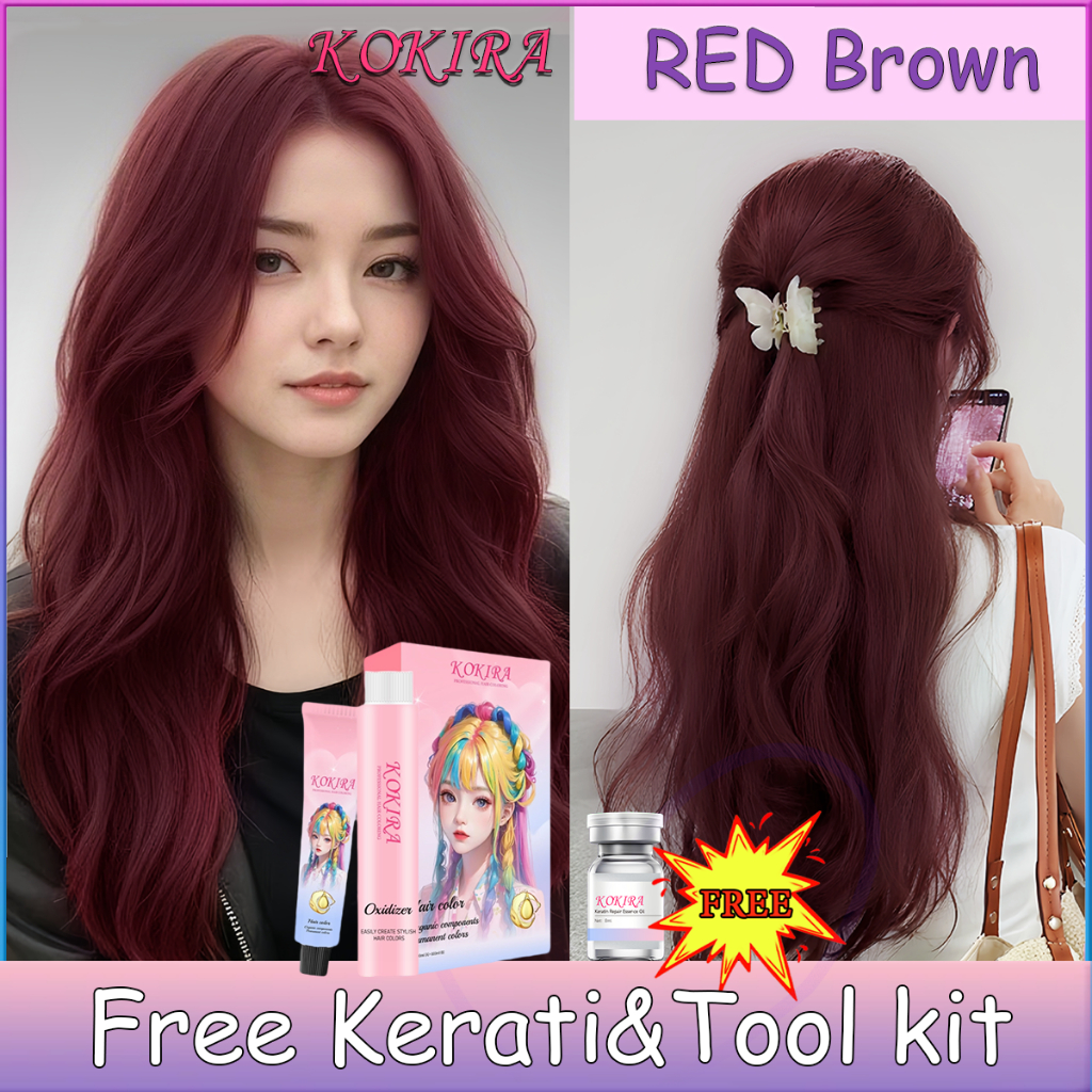 KOKIRA hair colour hair dye (100ml hair colour+100ml Oxidizer+8ml ...