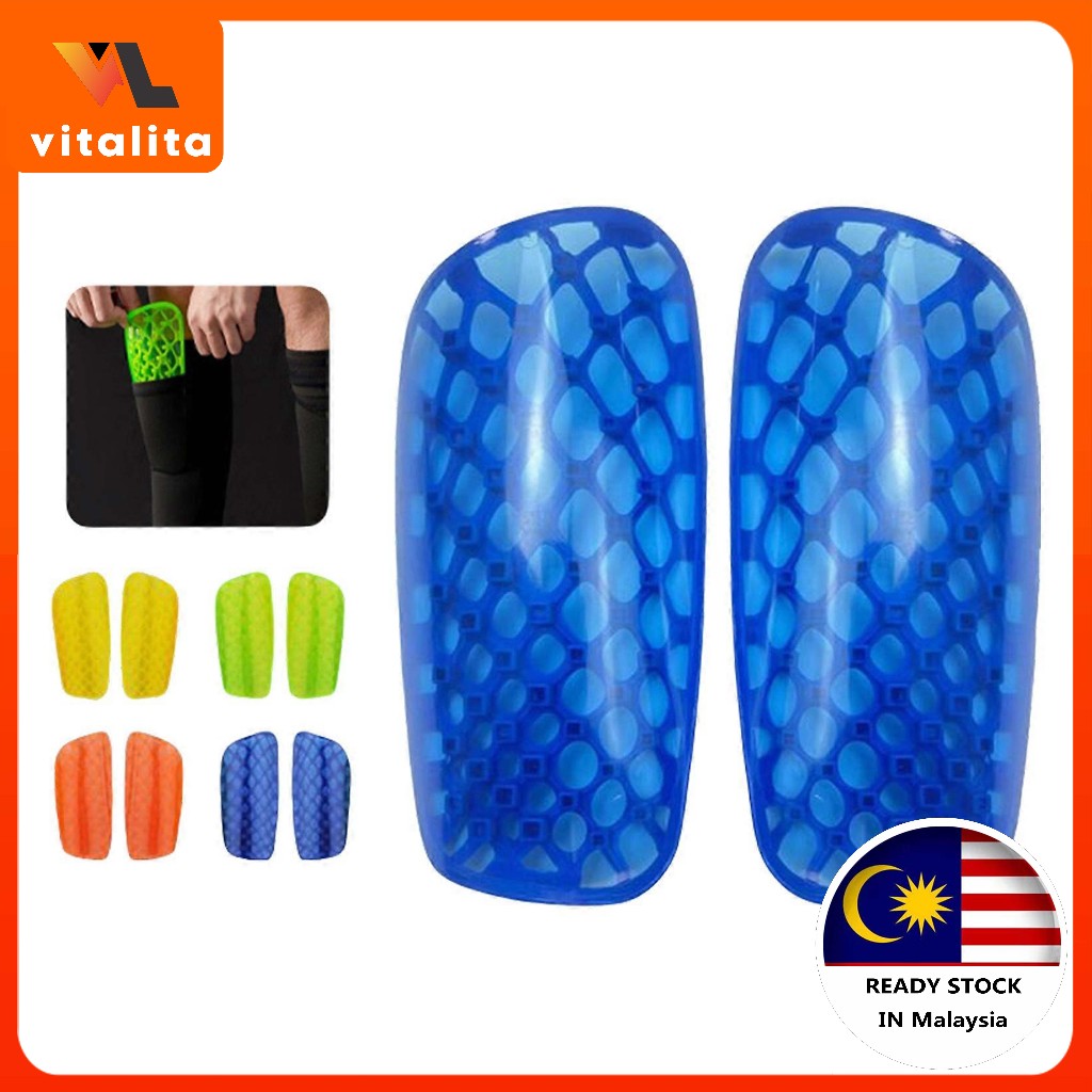 1 Pair Insert Type Football Shin Pads Guards Soft Padded sock cover for ...