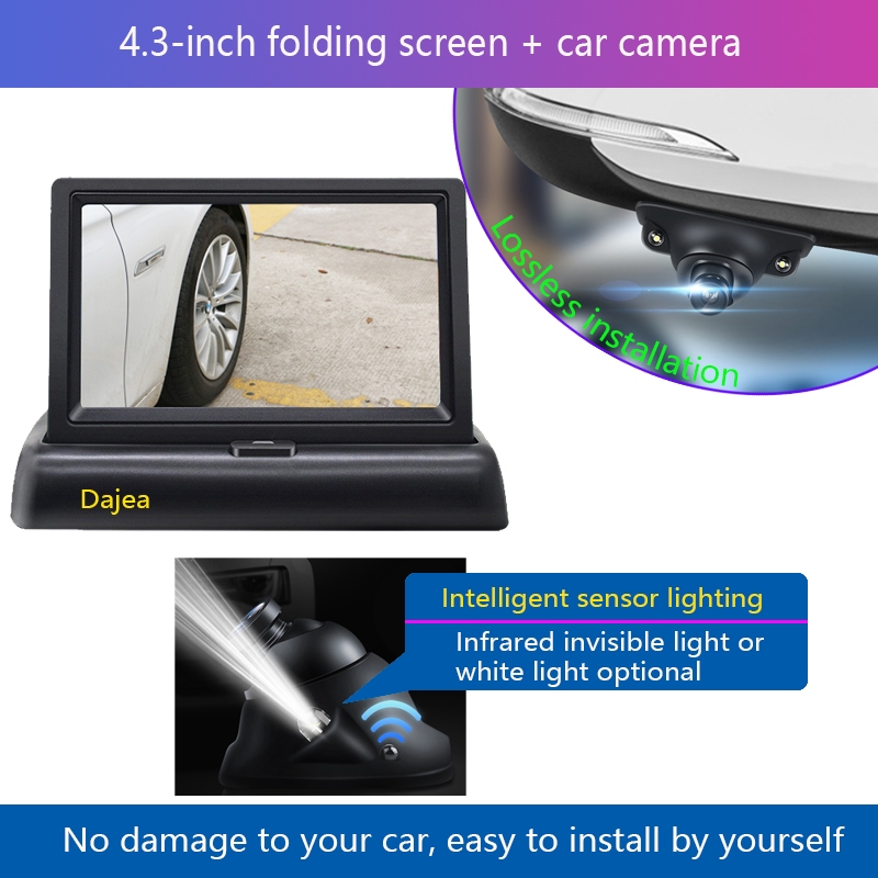 Dajea {4.3-inch folding screen + photosensitive camera} right blind ...