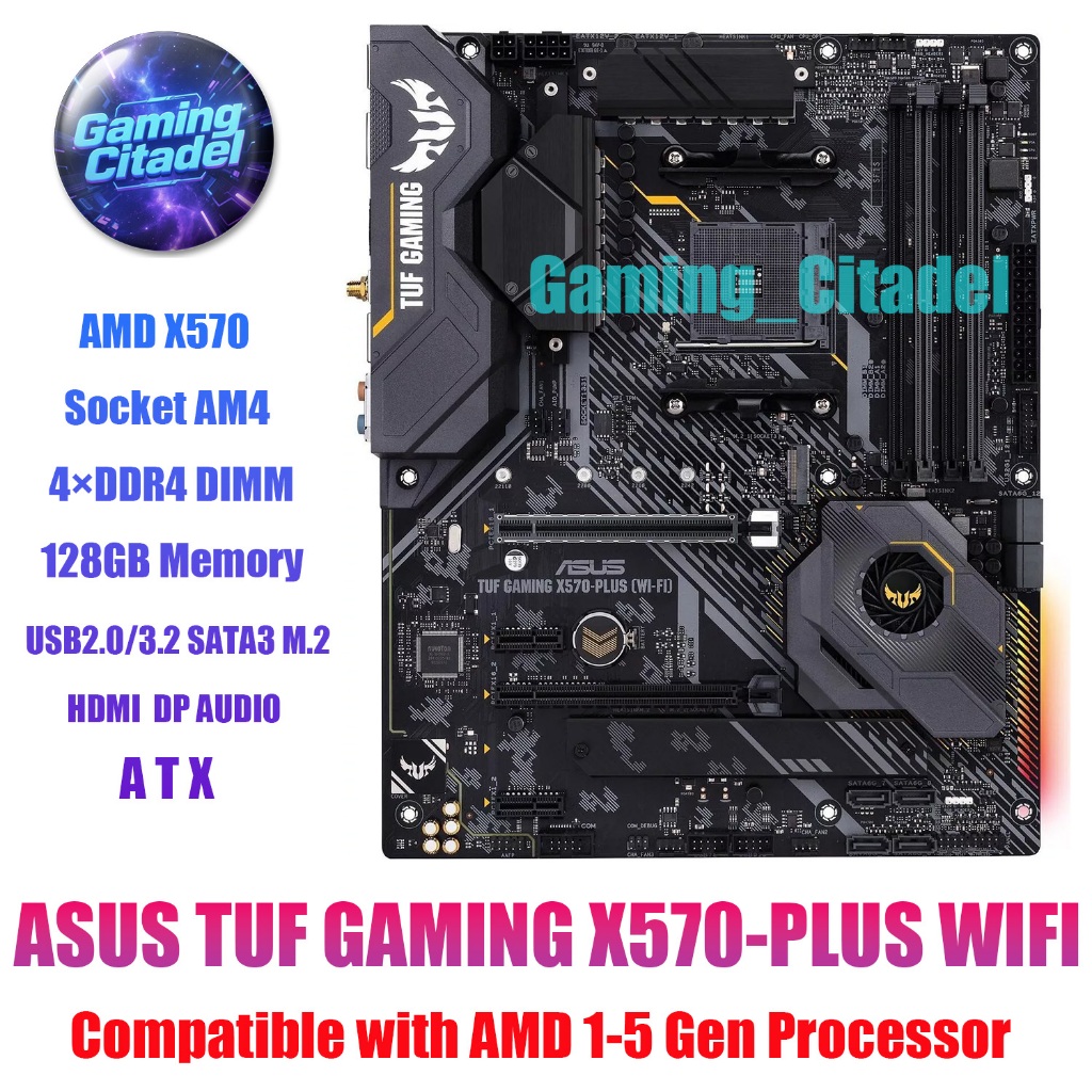 X570 Amd Cpu Motherboard Compatibility Used ASUS TUF GAMING X570