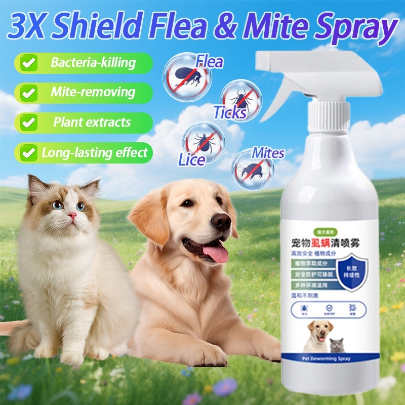 Mite-Flea-B-Gone! 24H Bug Armor Spray Kutu Kucing RB Flea and tick ... - Flea Mite Removal For Cats With Flea Dirty Habits
