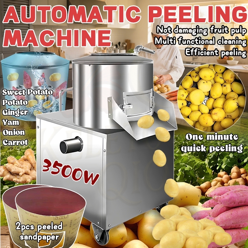 Automatic Onion Potato Peeling Machine Mesin Pengupas Ubi Kentang ...