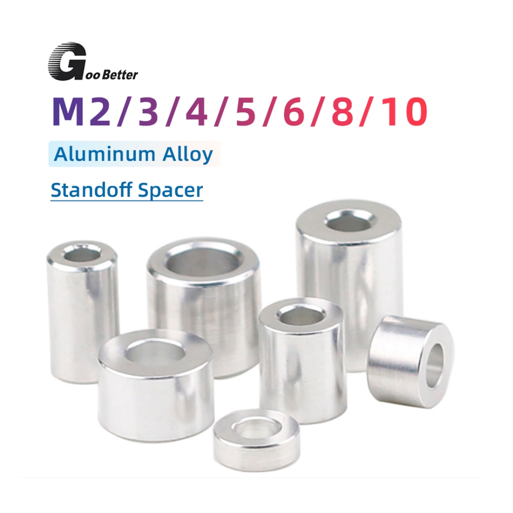 Aluminium Standoff Spacers 6.2mm 8.2mm 10.2mm Stand off Collar Round ...