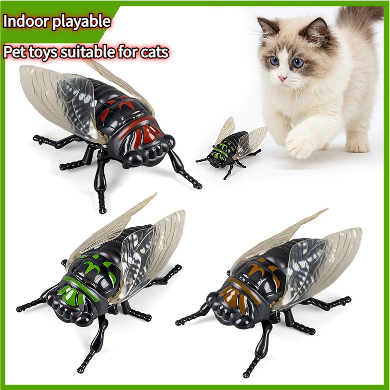 Interactive cat toys+cute insects that simulate flapping wings+creative ...