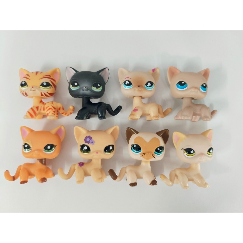 8pcs/lot LPS Toys Littlest Pet Shop Cat Dog Animal Figures #5912 ...
