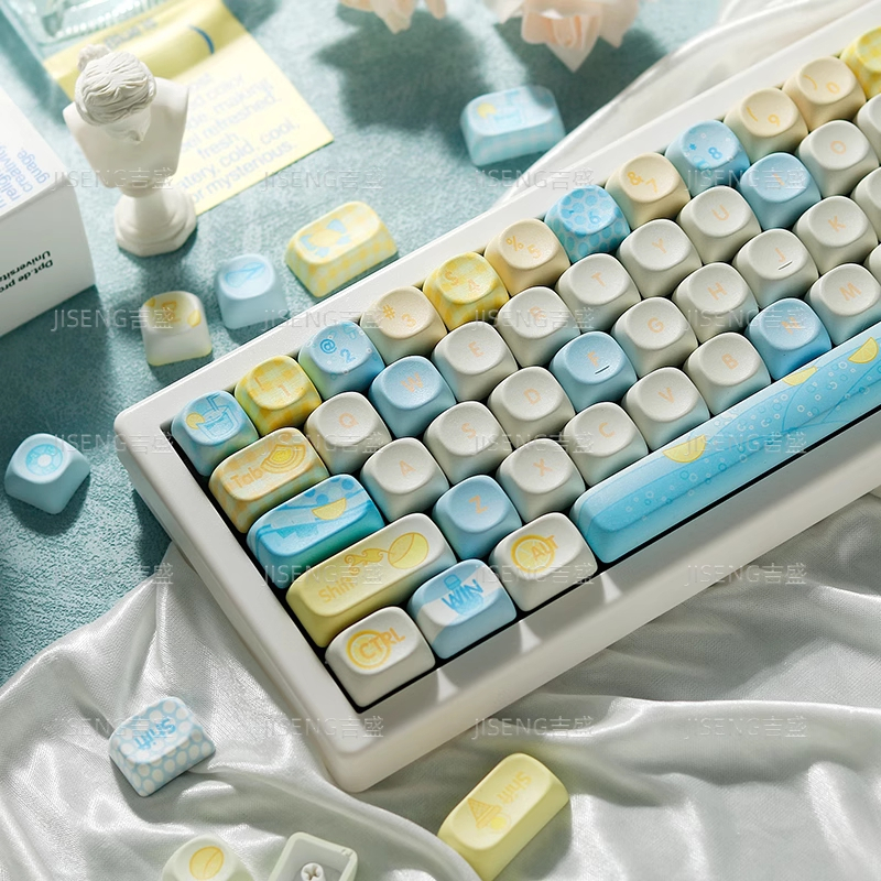 【Keycap Only】Sea Salt Lemon Keycaps 132 Keys PBT Dye-sub MOA Profile ...