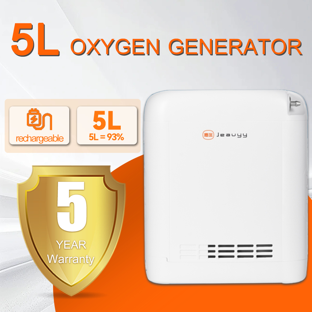 【5L】Rechargeable Oxygen Concentrator 1L-5L Adjustable 90% Pure Oxygen ...