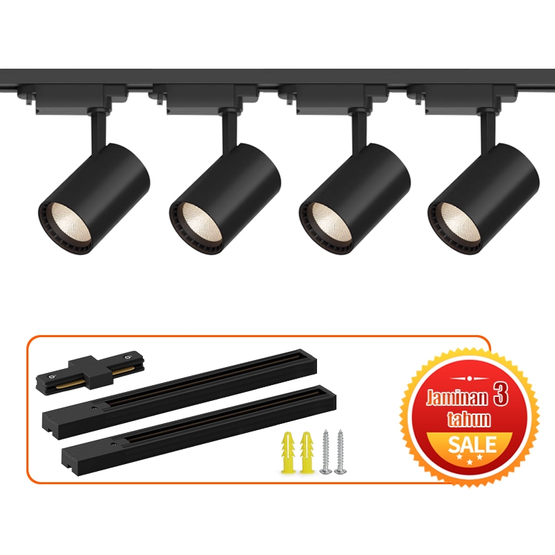 LED Track Light Spotlight 220V Spotlight Aluminum Rails Lamp Ceiling ...