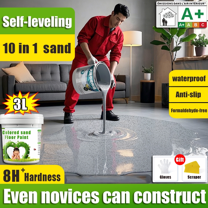 【24 hour shipping】self leveling epoxy sand floor paint 1000ML epoxy ...