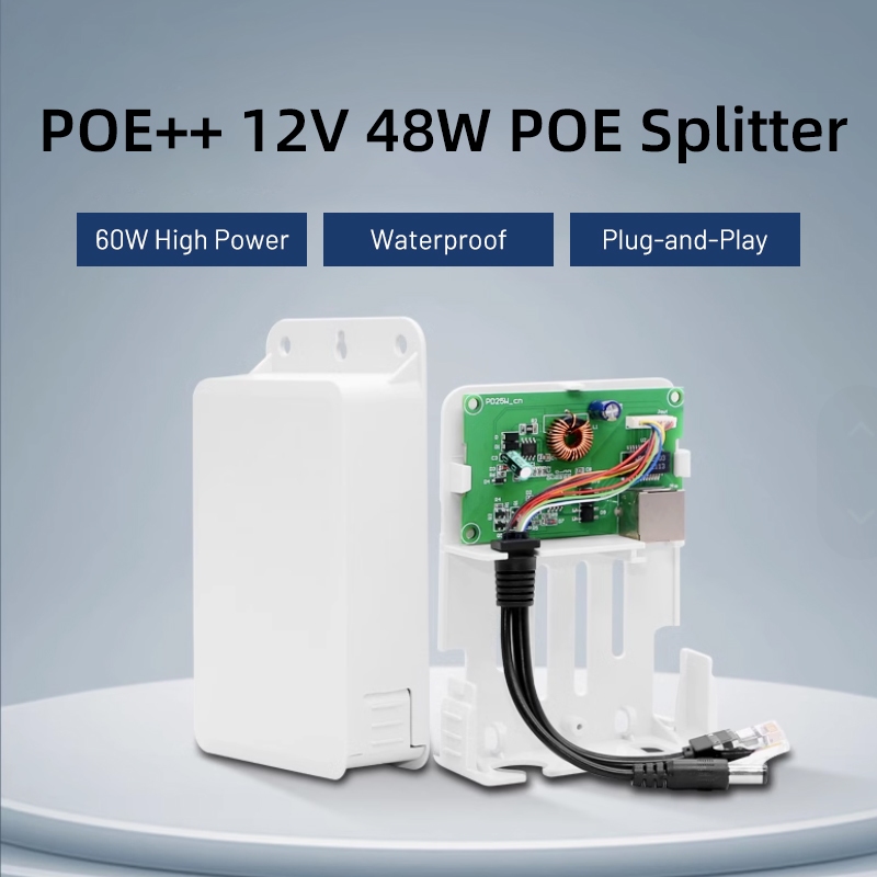 High Power Standard 48W POE Splitter for hikvision PTZ Camera Outdoor ...