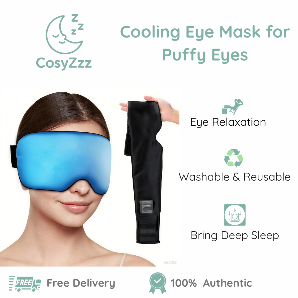 Reusable Cooling Gel Eye Mask - Cold Compress Therapy for Dry Eyes ...