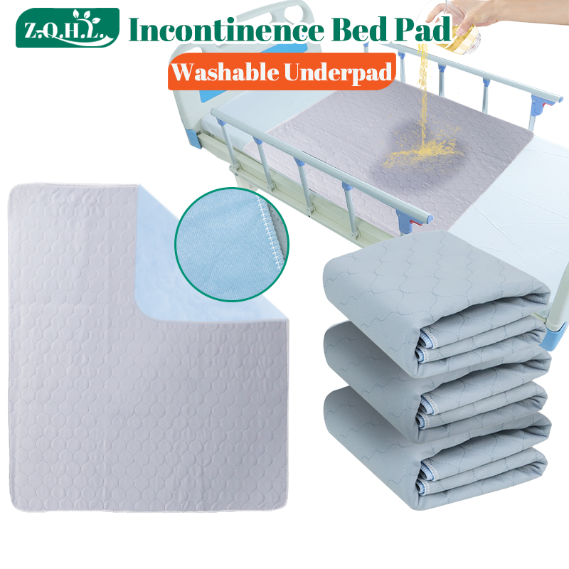 Incontinence Bed Pad Washable Underpad Reusable Absorbent Sheet ...