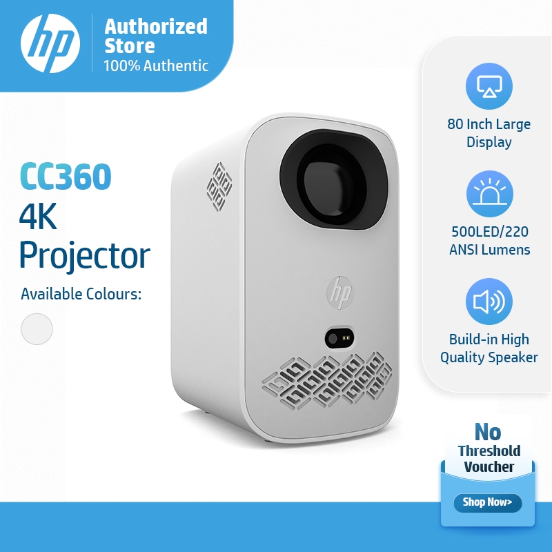HP 4K Projector | 220 ASNI Lumens & 99% sRGB | Android + WiFi | BT5.0 ...