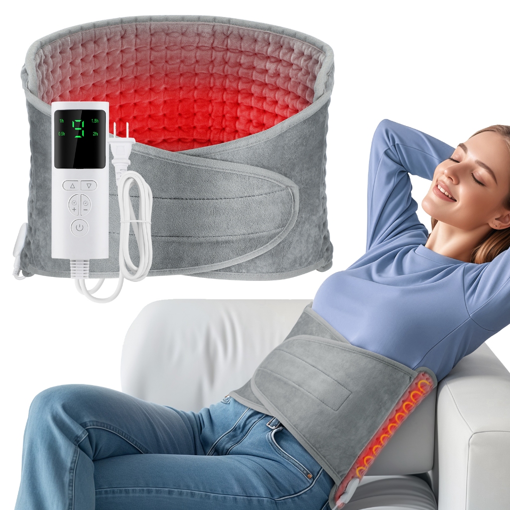 Wkouer Electric Heating Pad For Waist Warmer Velcro design ...