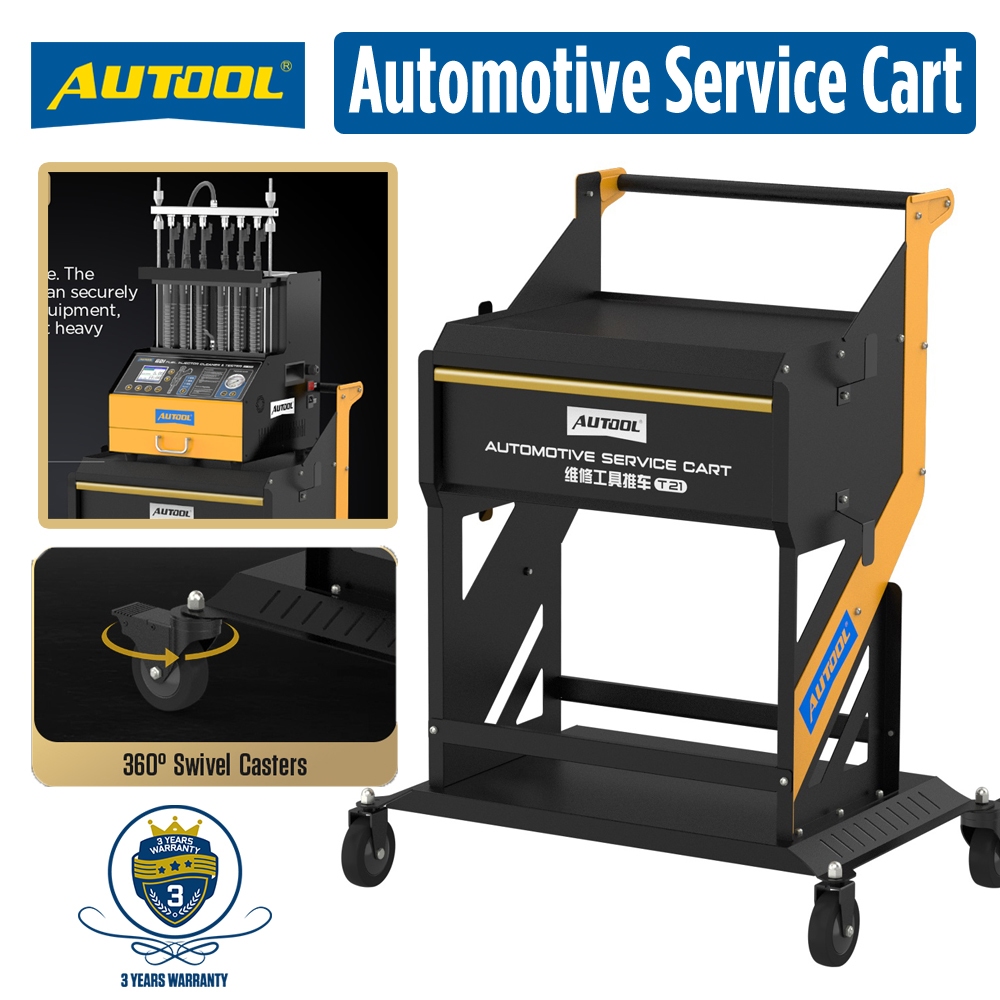 AUTOOL T21 Automotive Service Cart Diagnostic Tool Trolley Heavy Duty ...