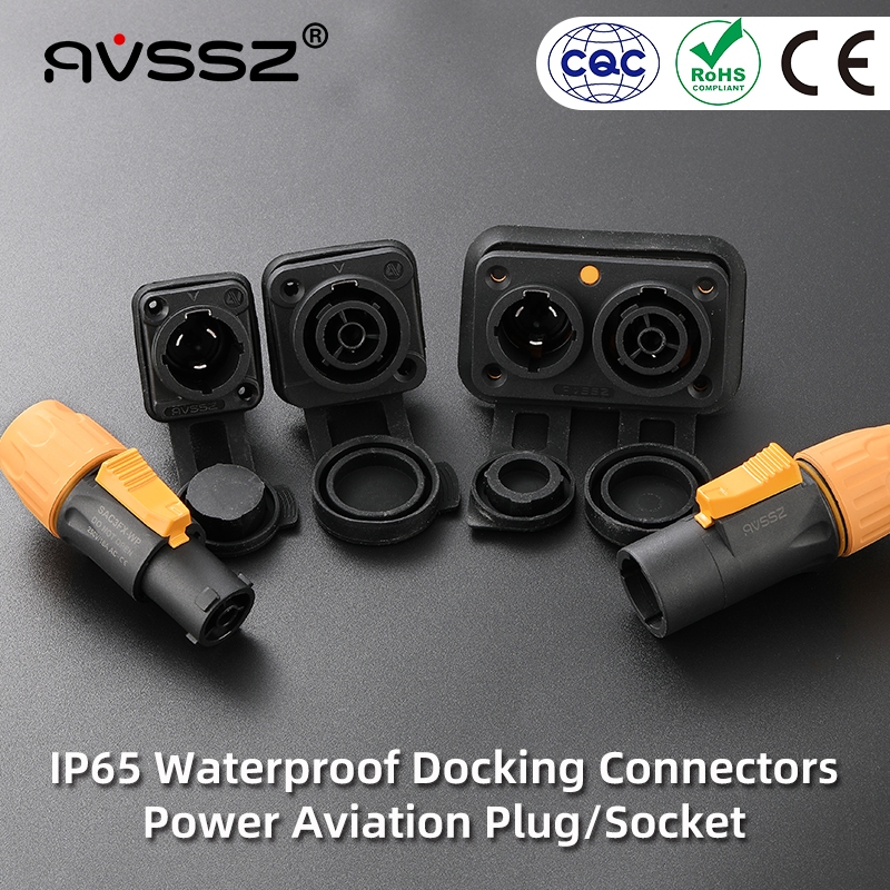 AVSSZ PowerCon Power Supply Aviation Plug Block Industrial Stage Show ...