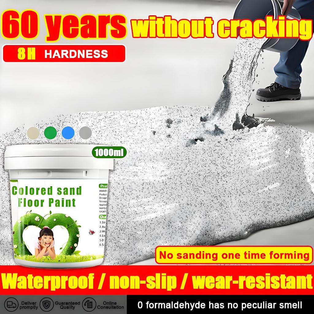 【24-hour delivery】epoxy coloured sand floor paint coloured sand epoxy ...