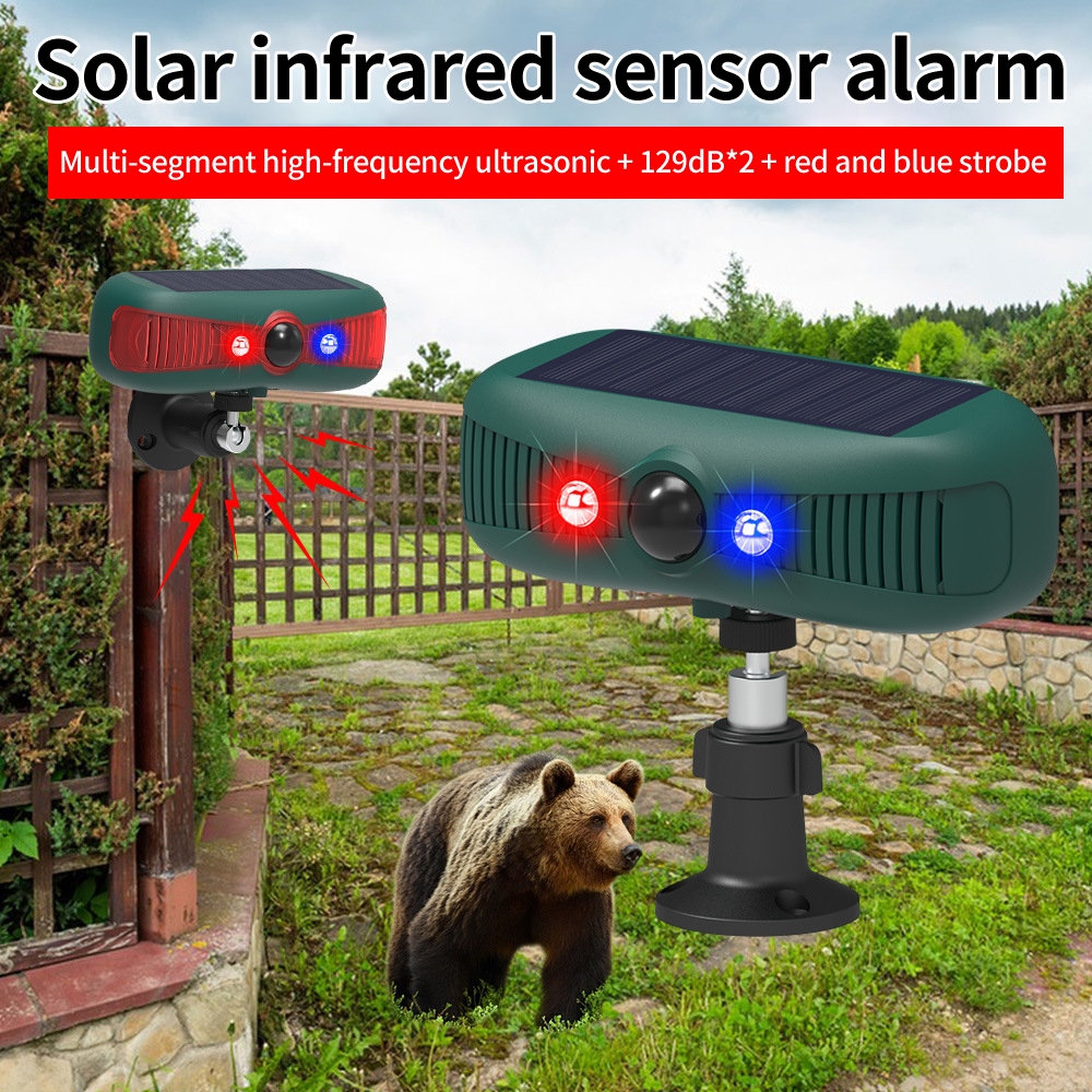 ltrasonic Monkey Repellent PIR Sensor Controlled Siren and Strobe Alarm ...