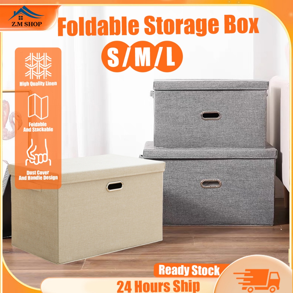 Foldable Wardrobe Storage Box With Handle，Wardrobe Organizer With Cover ...