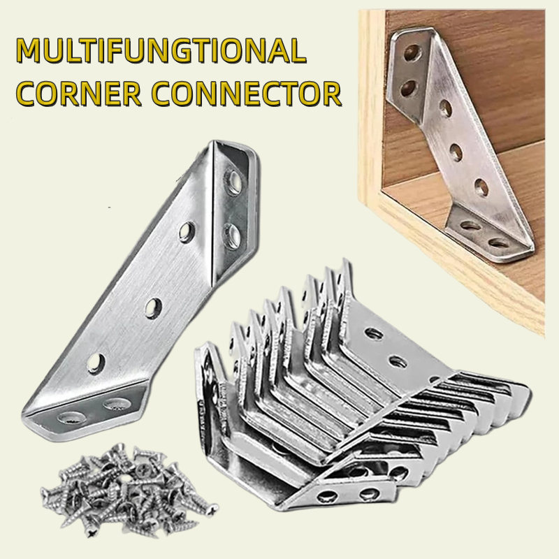 50PCS Corner Connector Joint Corner Connector Stainless Steel ...