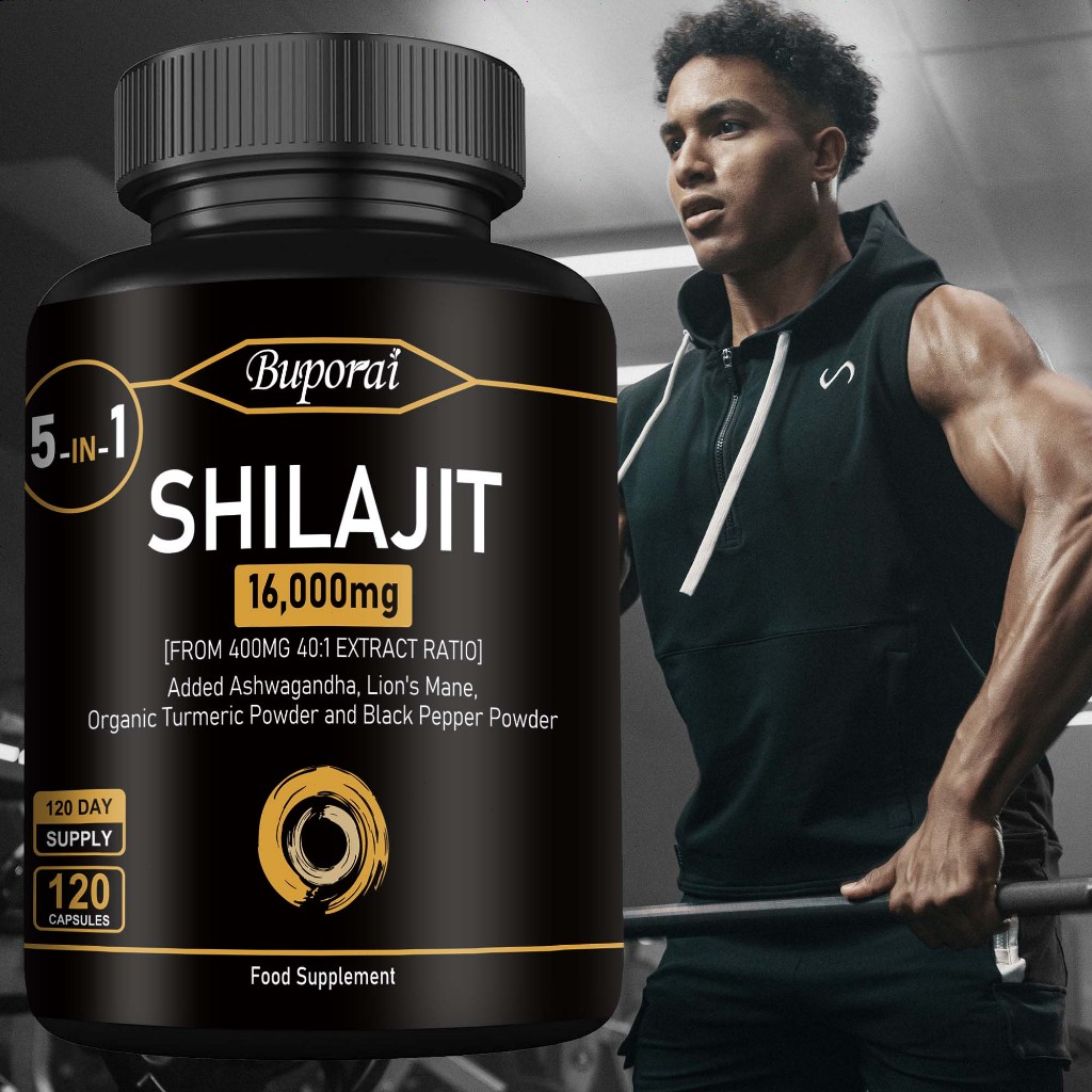 Shilajit Capsules 16,000 mg - 120 Day Supply - 60% Fulvic Acid - With ...