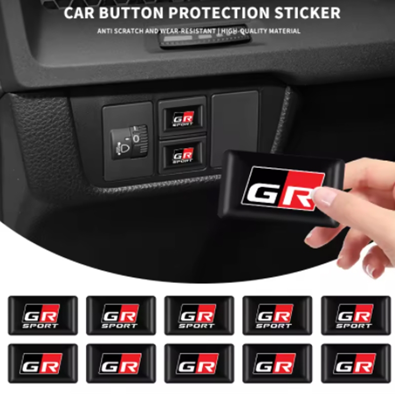 10Pcs Car Steering Wheel Sticker Badge Interior Decoration For Toyota ...
