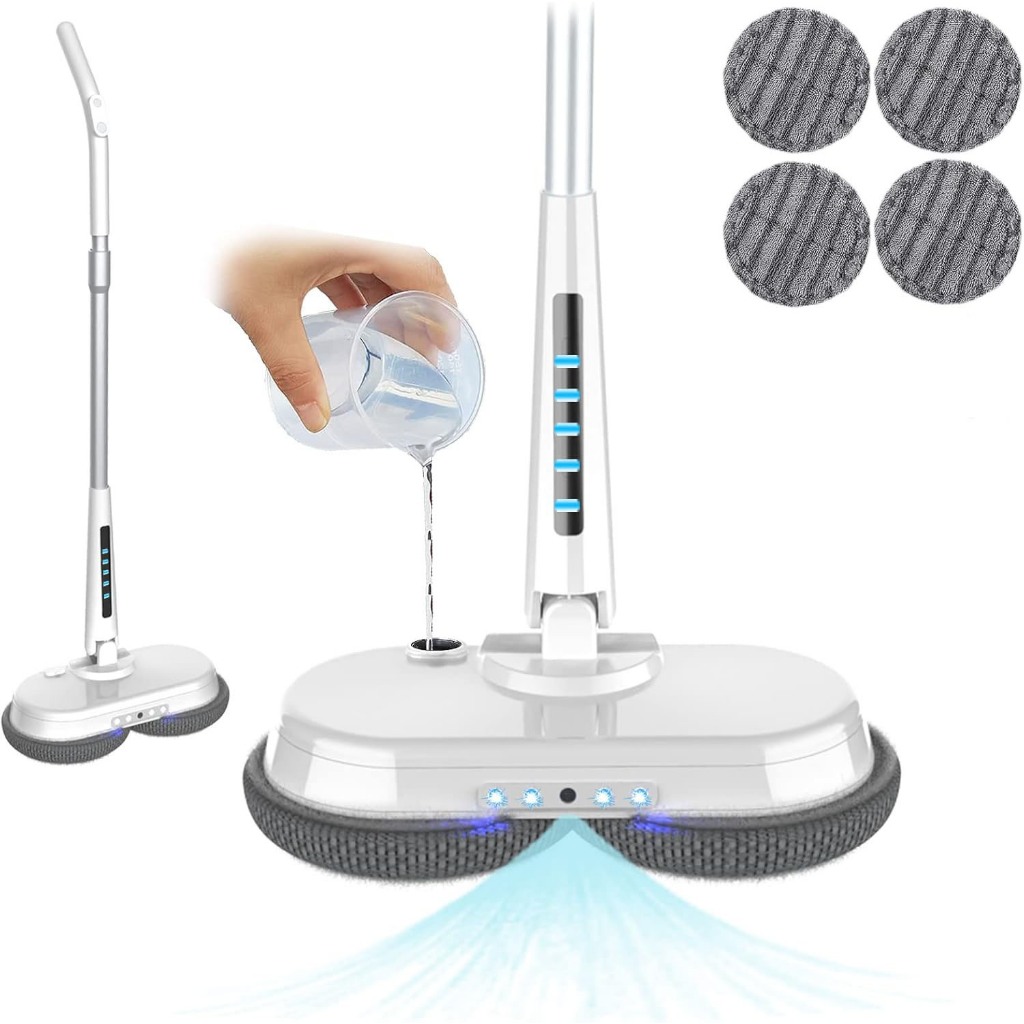 Qimedo Cordless Electric Mop CleanHome 180 Degree Rotation Cordless ...