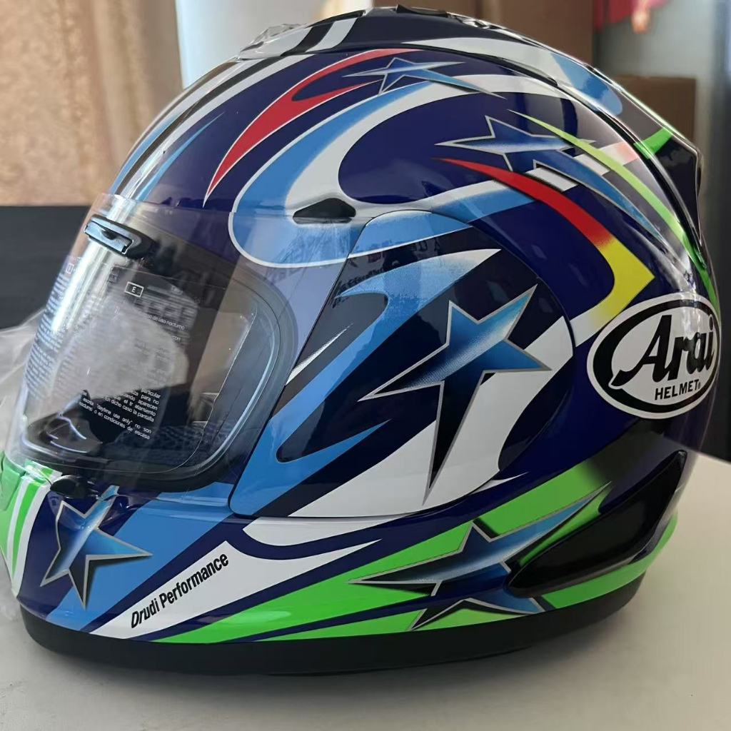 ARAI RX7 RR5 Green big eye helmet motorcycle full face helmet riding ...