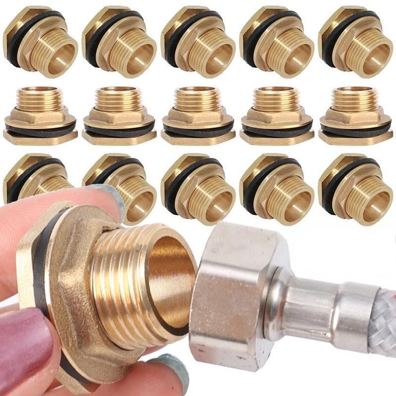 Φ21/27/34 BSP Threaded Brass Water Tank Connector Faucet Connector ...